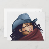 Cowgirl Feestdagenkaart (Voorkant / Achterkant)