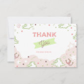 Cowgirl First Rodeo Birthday Dank je wel Kaart (Voorkant)