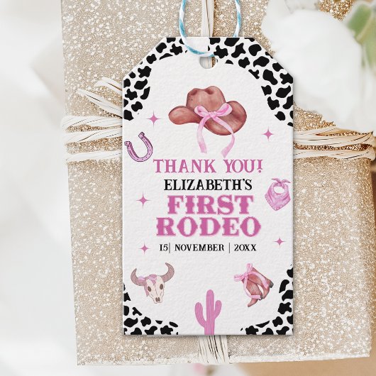 Cowgirl First Rodeo Birthday – Western Style Cadeaulabel