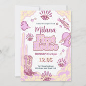 Cowgirl First Rodeo Westerne uitnodiging (Voorkant)