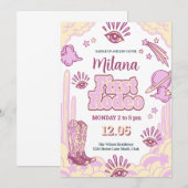 Cowgirl First Rodeo Westerne uitnodiging (Voorkant / Achterkant)