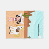 Cowgirl Fleece Deken (Voorkant (Horizontaal))