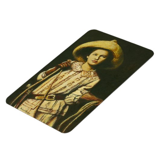 Cowgirl Flexibele Magneet (Linkerzijde)