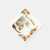 Cowgirl Floral moderne verjaardag Servet (Hoek)