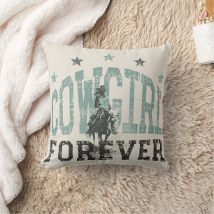 Cowgirl Forever Western Trendy Kussen