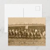 Cowgirl  Foto 1911 Roundup Briefkaart (Voorkant / Achterkant)