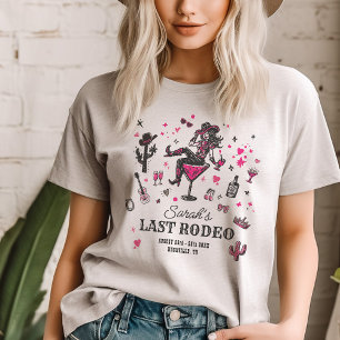 Cowgirl Fun Nash Bash Bachelorette Laatste Rodeo Tri-Blend Shirt