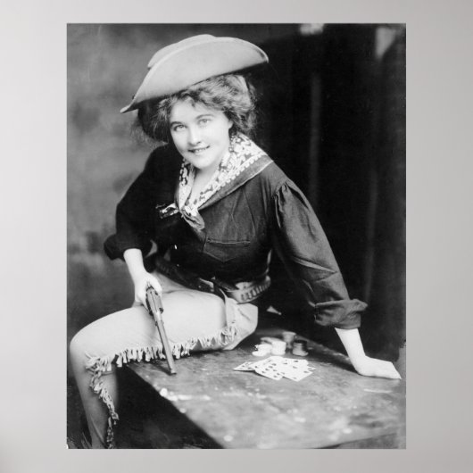 Cowgirl Gambler: 1909 Poster (Voorkant)