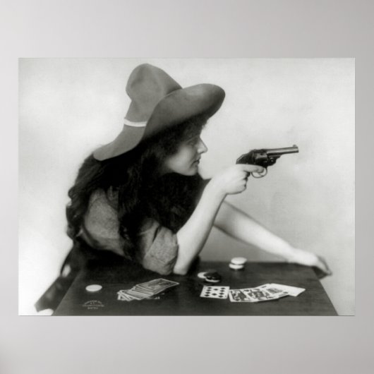 Cowgirl Gambler: 1912 Poster (Voorkant)