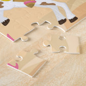 Cowgirl - Gepersonaliseerde naam Puzzle Legpuzzel (Zijkant)