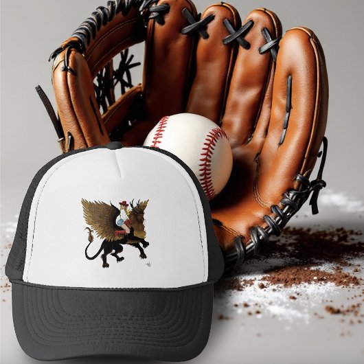 Cowgirl Gevleugelde Leeuw Fantasy Red Trucker Pet