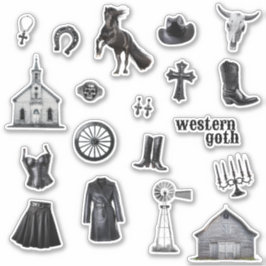 Cowgirl-Gothic | Westerne Gothic Journal Stickers