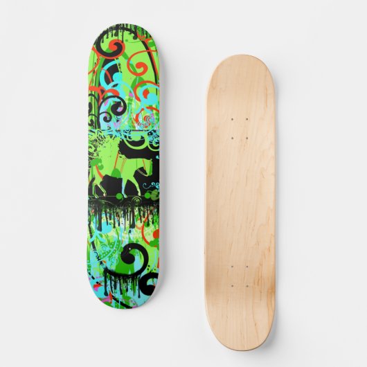 Cowgirl Grunge Persoonlijk Skateboard (Voorkant)