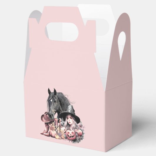 Cowgirl Halloween paard Bezems zijn voor amateurs Bedankdoosjes (Geopend)