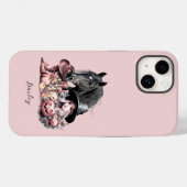 Cowgirl Halloween paard roze zwart girly Case-Mate iPhone Case (Achterkant (horizontaal))