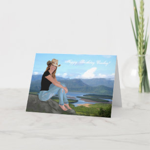 Cowgirl - Happy Birthday Cowboy - kaart