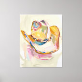 Cowgirl Hat Wall Art Canvas Afdruk (Voorkant)