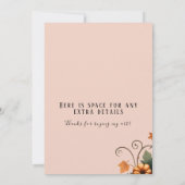 Cowgirl Herfst Pompoen Verjaardag Kaart (Achterkant)