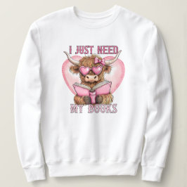 Cowgirl Highland Koe boekenliefhebber Valentijnsda Trui