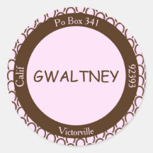 Cowgirl Hoefijzer Pink | Bruine enveloppe - Afdich