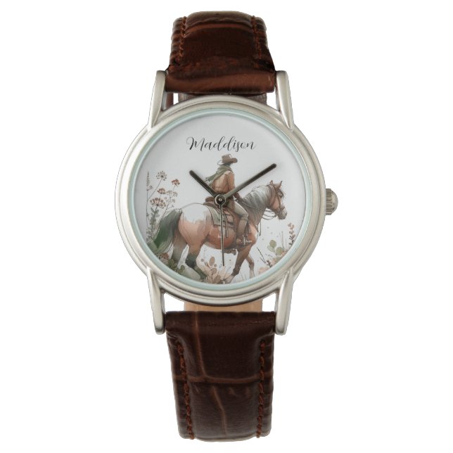 Cowgirl  horloge (Voorkant)
