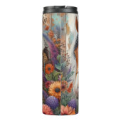 Cowgirl Horse Floral Rustic Charm Thermosbeker (Achterkant)