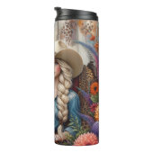 Cowgirl Horse Floral Rustic Charm Thermosbeker (Geroteerd rechts)
