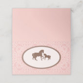 Cowgirl | Horse Silhouette Plaatskaartje (Buitenkant ongevouwen)