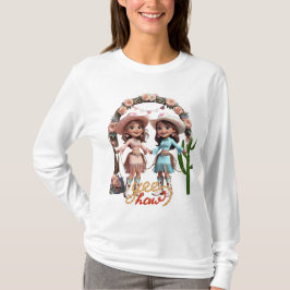 Cowgirl-huwelijksfeest T-shirt