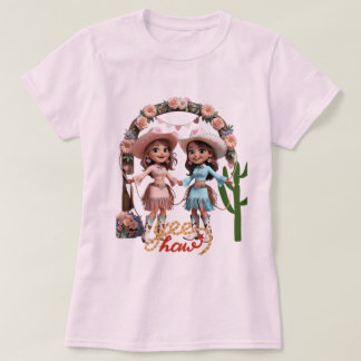 Cowgirl-huwelijksfeest – Westerse esthetiek voor T-shirt