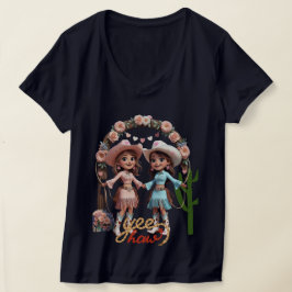 Cowgirl-huwelijksfeest – Westerse esthetiek voor T-shirt