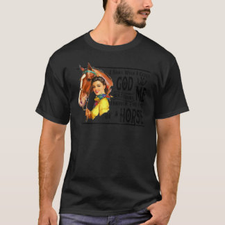 Cowgirl Ik glimlach als ik God betrap die western  T-shirt