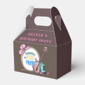 Cowgirl in country Music Birthday Party Bedankdoosjes (Voorkant Zijde)