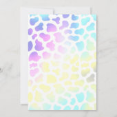 Cowgirl in de kosmische ruimte Disco Rodeo Birthda Kaart (Achterkant)