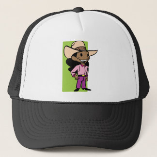 Cowgirl in het Paars Trucker Pet