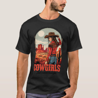 Cowgirl in het Rood T-shirt
