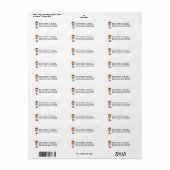 Cowgirl in Rode T-shirts en cadeautjes Etiket (Full Sheet)