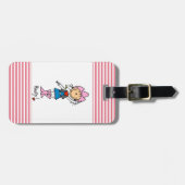 Cowgirl in roze T-shirts en cadeautjes Bagagelabel (Voorkant horizontaal)