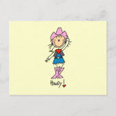 Cowgirl in roze T-shirts en cadeautjes Briefkaart (Voorkant)