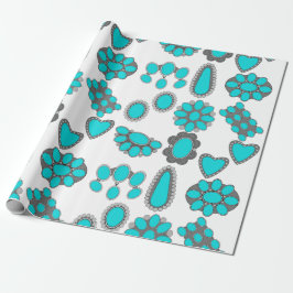 Cowgirl-inpakpapier Cadeaupapier