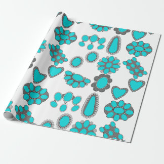 Cowgirl-inpakpapier Cadeaupapier