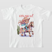 Cowgirl Joyride - Western avontuur met gevlekte pa T-shirt (Laagn)