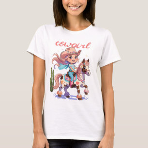 Cowgirl Joyride - Western avontuur met gevlekte pa T-shirt