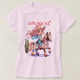 Cowgirl Joyride - Western avontuur met gevlekte pa T-shirt