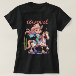 Cowgirl Joyride – Westers avontuur met gespikkelde T-shirt