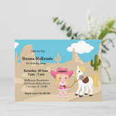 Cowgirl Kaart (Staand voorkant)