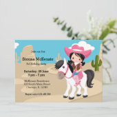 Cowgirl Kaart (Staand voorkant)