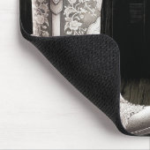 Cowgirl Kant & Parels Laarzen Wit Bloemen Rustiek Muismat (Hoek)