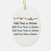 Cowgirl Keramisch Ornament (Achterkant)