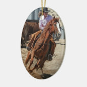 cowgirl keramisch ornament (Links)